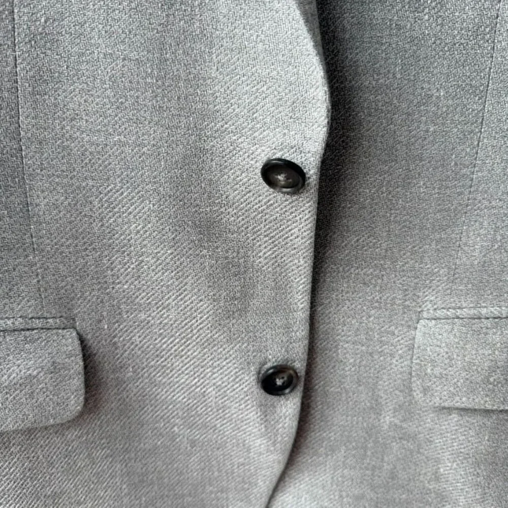 Knot Standard Grey Linen blend – Tailored Sport Coat Size 39 or 40